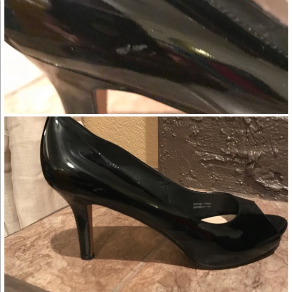 Via Spiga Nordstrom patent black high heels USED - Picture 6 of 8